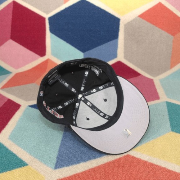 New Era 59fifty Chicago Bulls Hat 7 3/4 Fitted Cap Black - Picture 5 of 5